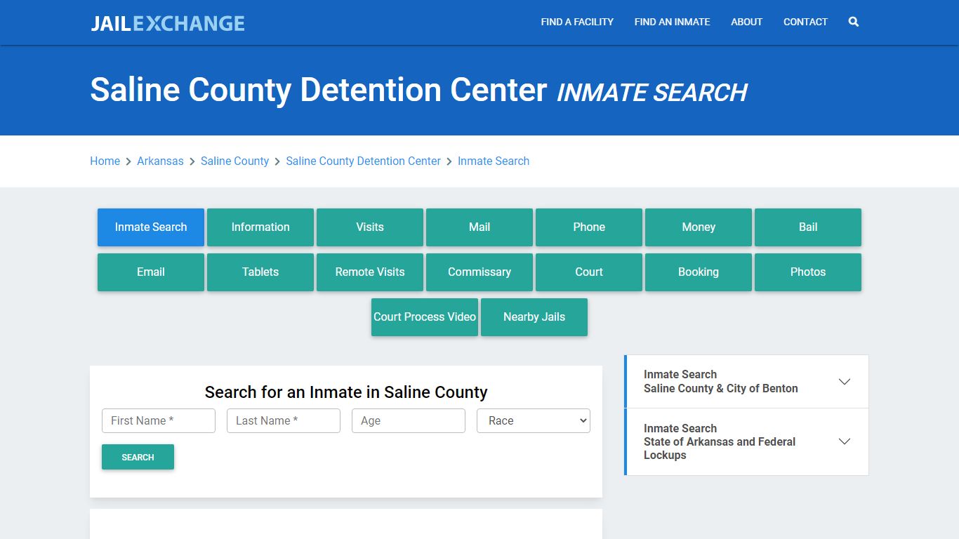 Saline County Detention Center Inmate Search - Jail Exchange